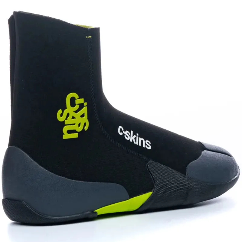 C-Skins Legend 5mm Junior Zipped Boots Graphite-4
